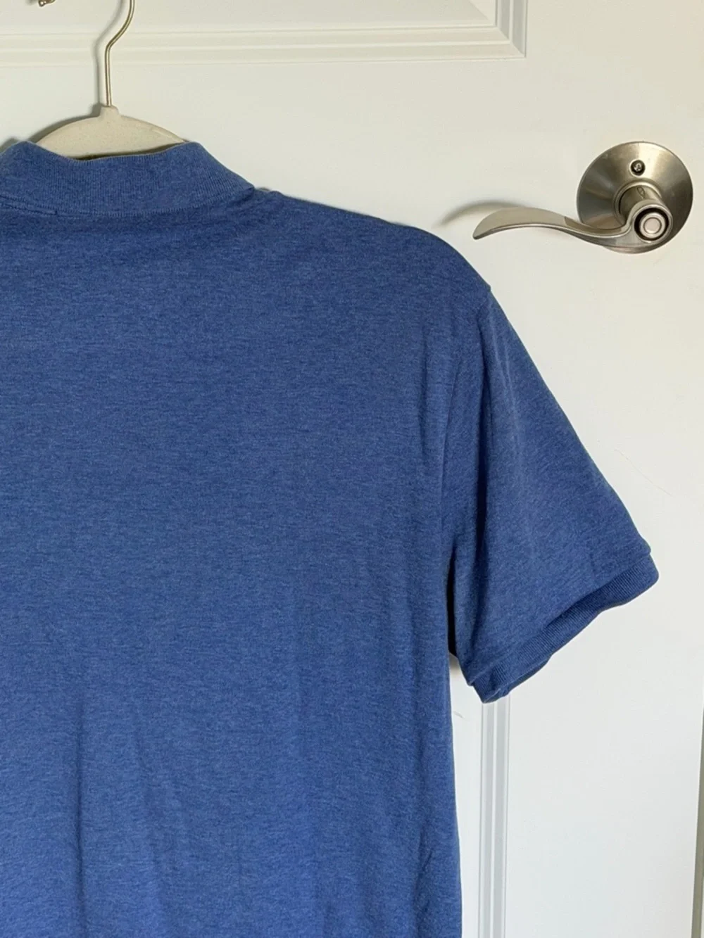 Polo by Ralph Lauren Men's Blue Custom Slim Fit Mesh Polo Medium 39812